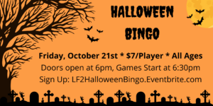 Halloween Bingo event flyer