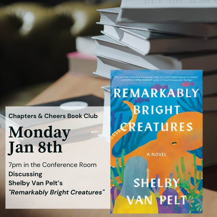 Flyer for Chapters & Cheers Book Club