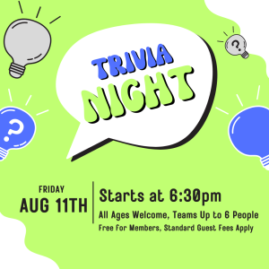 Flyer for Trivia Night (All Ages Welcome)