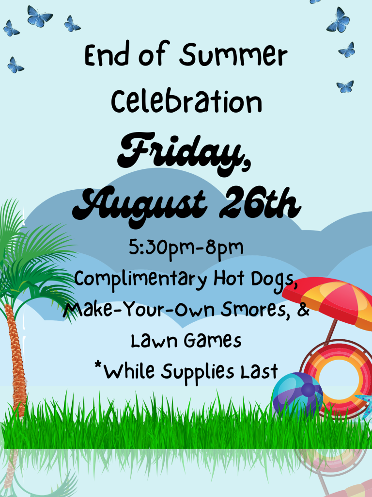 Flyer for End of Summer Celebration