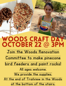 Woods Craft Day event flyer